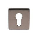 Heritage Brass Euro Profile Cylinder Escutcheon Square - SQ5004
