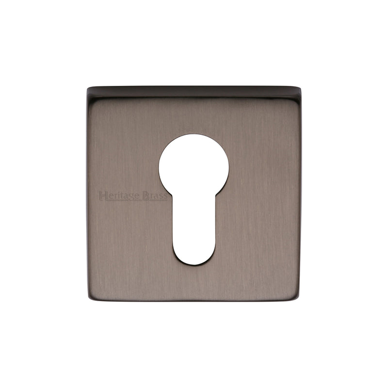 Heritage Brass Euro Profile Cylinder Escutcheon Square - SQ5004
