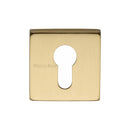 Heritage Brass Euro Profile Cylinder Escutcheon Square - SQ5004