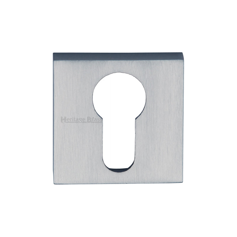 Heritage Brass Euro Profile Cylinder Escutcheon Square - SQ5004