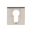 Heritage Brass Euro Profile Cylinder Escutcheon Square - SQ5004