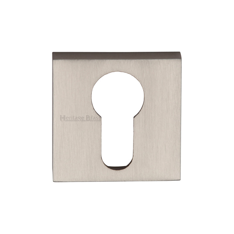 Heritage Brass Euro Profile Cylinder Escutcheon Square - SQ5004