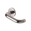 Steel Line D Shaped Pull Door Handle on Round Rose