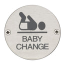 Steel Line Baby Change Symbol Sign