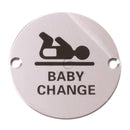 Steel Line Baby Change Symbol Sign
