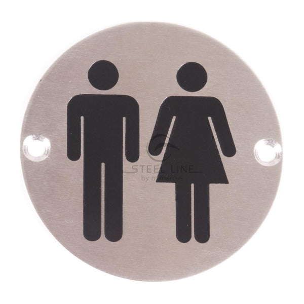 Steel Line Unisex Symbol Sign