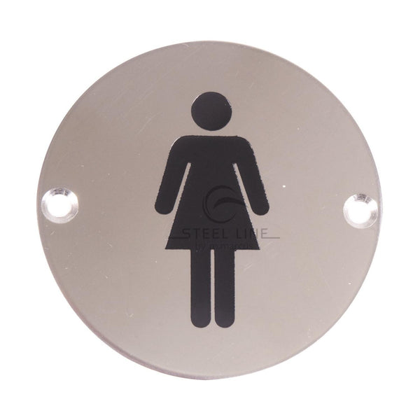 Steel Line Female Symbol Sign