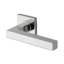 Steel Line Square Door Handle on Square Rose