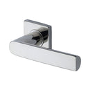 Steel Line Hemisphere Door Handle on Square Rose