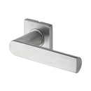 Steel Line Hemisphere Door Handle on Square Rose