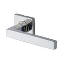 Steel Line Latitude Door Handle on Square Rose