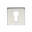 Steel Line Square Euro Escutcheon