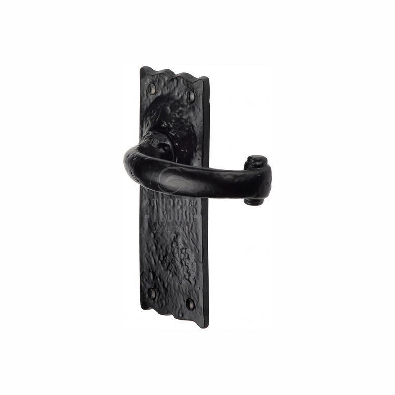 Tudor Colonial Door Handle on Plate