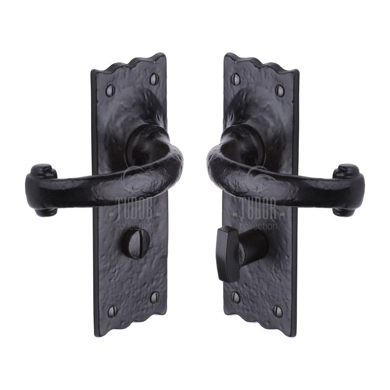 Tudor Colonial Door Handle on Plate