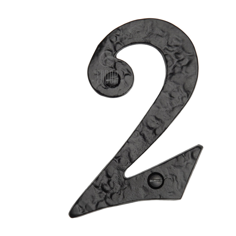 Tudor Black Iron Numeral 2