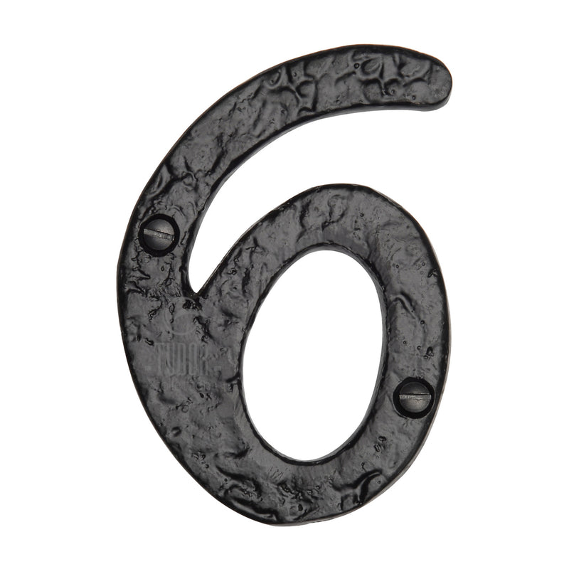 Tudor Black Iron Numeral 6