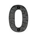 Tudor Black Iron Numeral 0