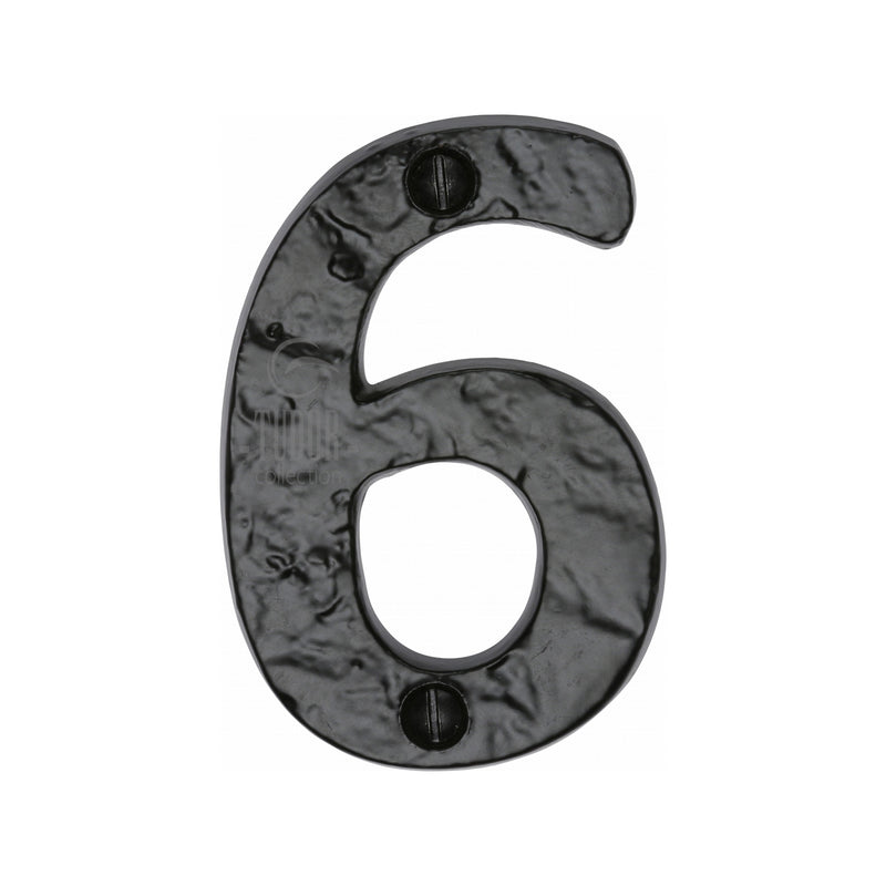 Tudor Black Iron Numeral 6