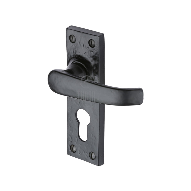Tudor Windsor Door Handle on Plate