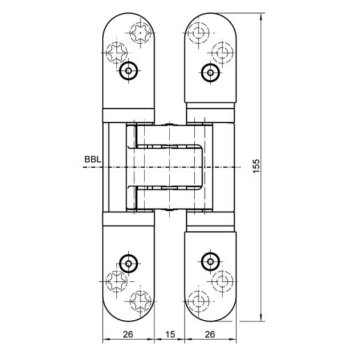 SIMONSWERK TECTUS TE527 3D Concealed Hinge