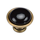 M.Marcus Black Domed Cabinet Knob