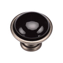 M.Marcus Black Domed Cabinet Knob