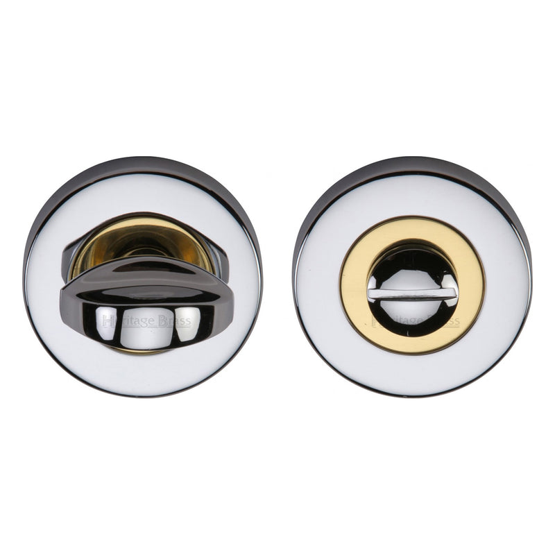Heritage Brass Round Bathroom Turn & Release - V0678