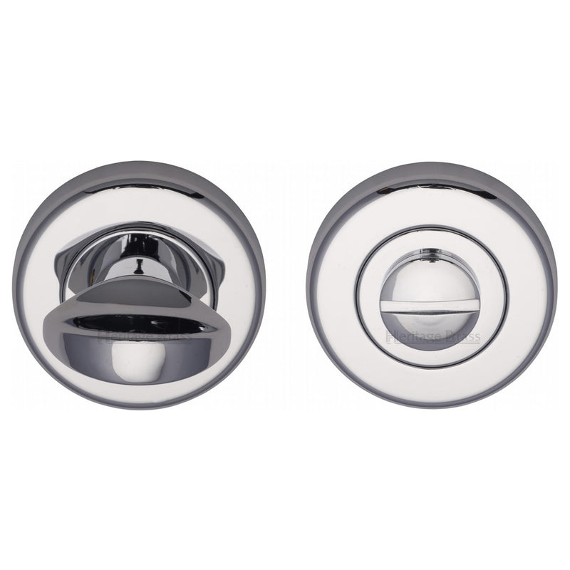 Heritage Brass Round Bathroom Turn & Release - V0678