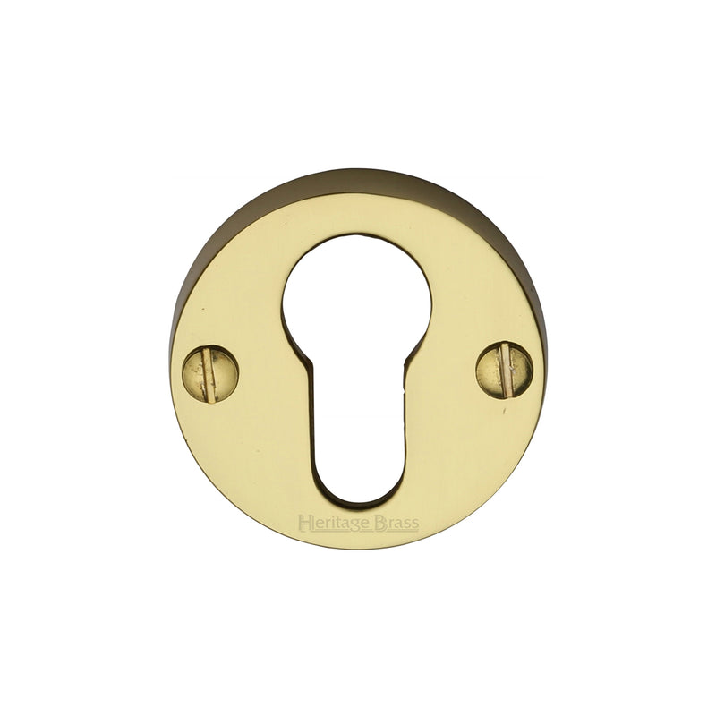 Heritage Brass Euro Profile Cylinder Escutcheon Round - V1012