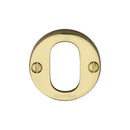 Heritage Brass Oval Profile Cylinder Escutcheon Round - V1013