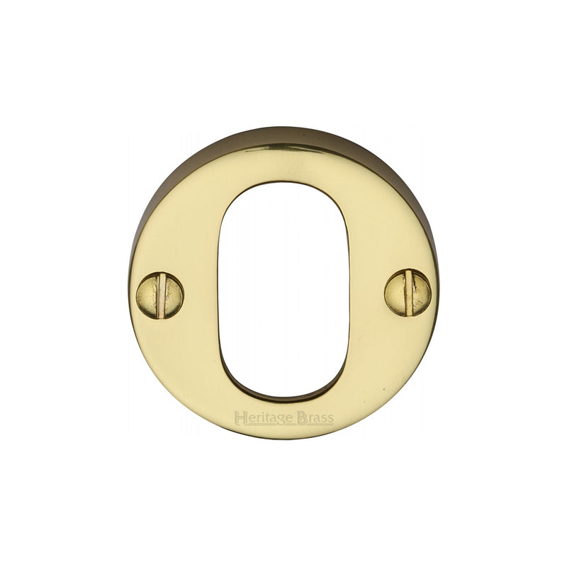 Heritage Brass Oval Profile Cylinder Escutcheon Round - V1013
