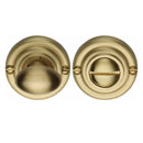 Heritage Brass Round Bathroom Turn & Release - V1015