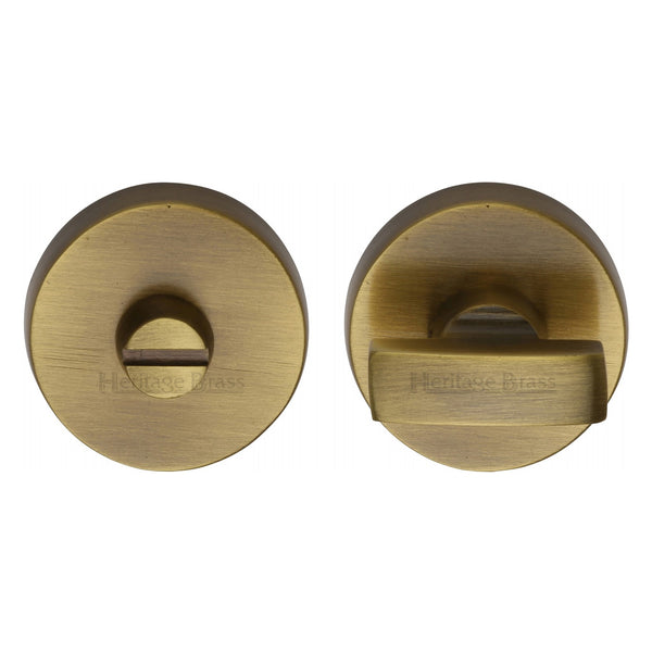 Heritage Brass Round Bathroom Turn & Release - V1018