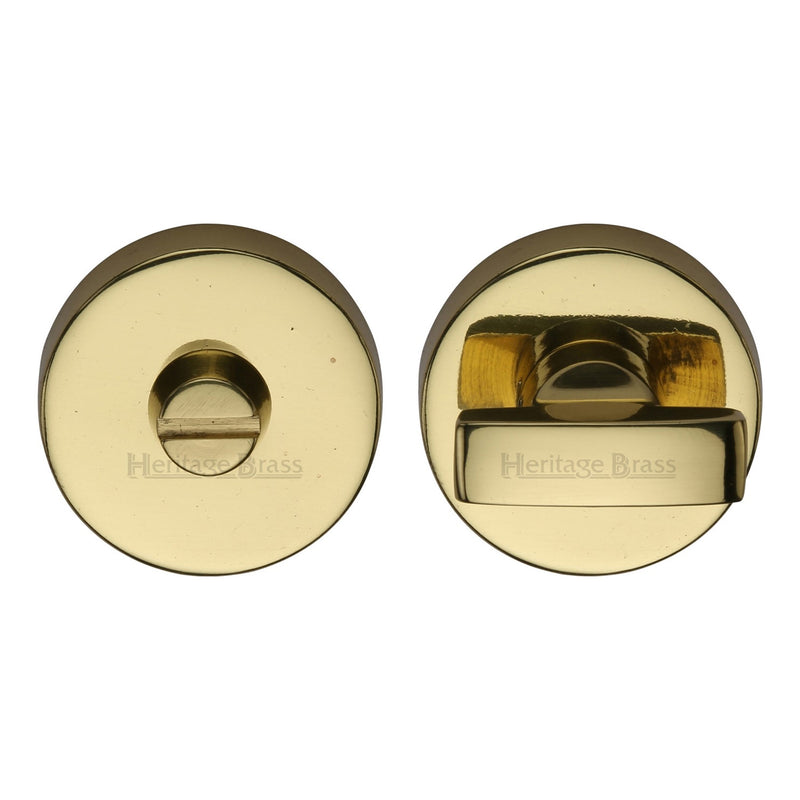 Heritage Brass Round Bathroom Turn & Release - V1018