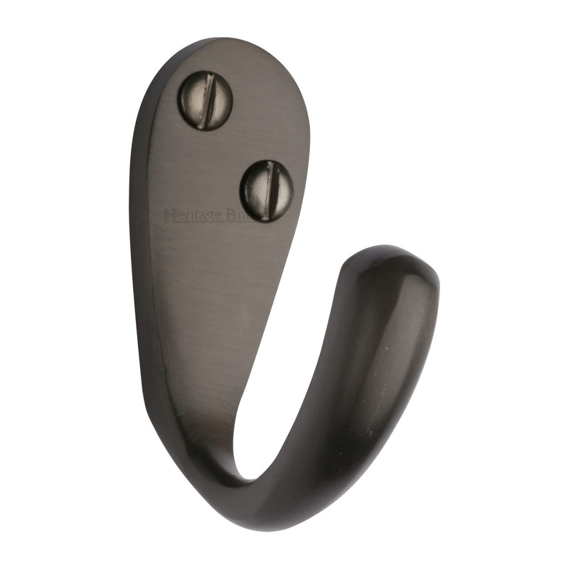 Heritage Brass Curved Single Robe Hook