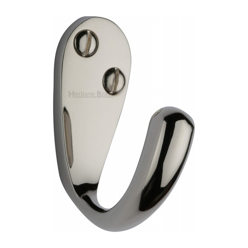 Heritage Brass Curved Single Robe Hook