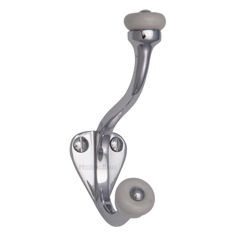 Heritage Brass Curved Hat & Coat Hook