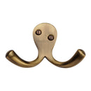 Heritage Brass Double Coat Hook - V1060