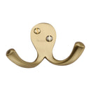 Heritage Brass Double Coat Hook - V1060