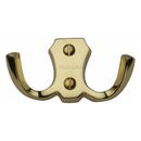Heritage Brass Double Coat Hook - V1062
