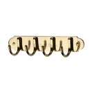 Heritage Brass Coat Hooks on Plate 