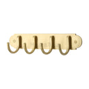 Heritage Brass Coat Hooks on Plate 