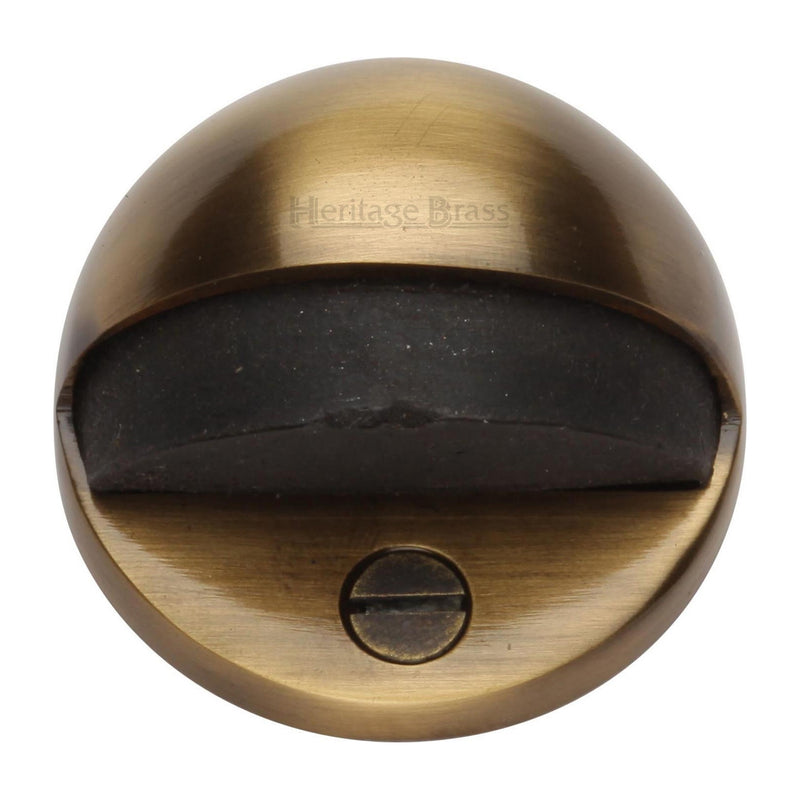 Heritage Brass Round Shielded Floor Mounted Door Stop 