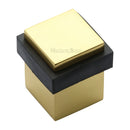 Heritage Brass Square Floor Mounted Door Stop - V1089
