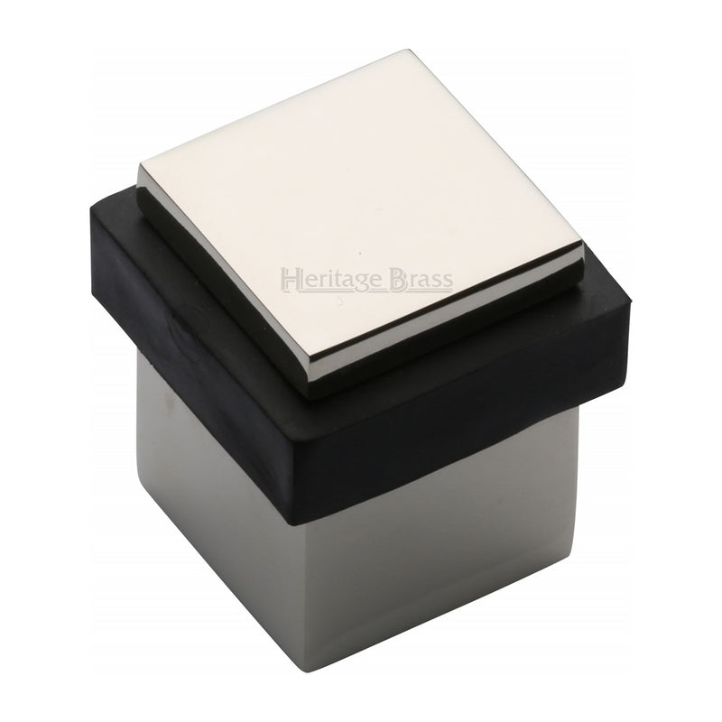 Heritage Brass Square Floor Mounted Door Stop - V1089
