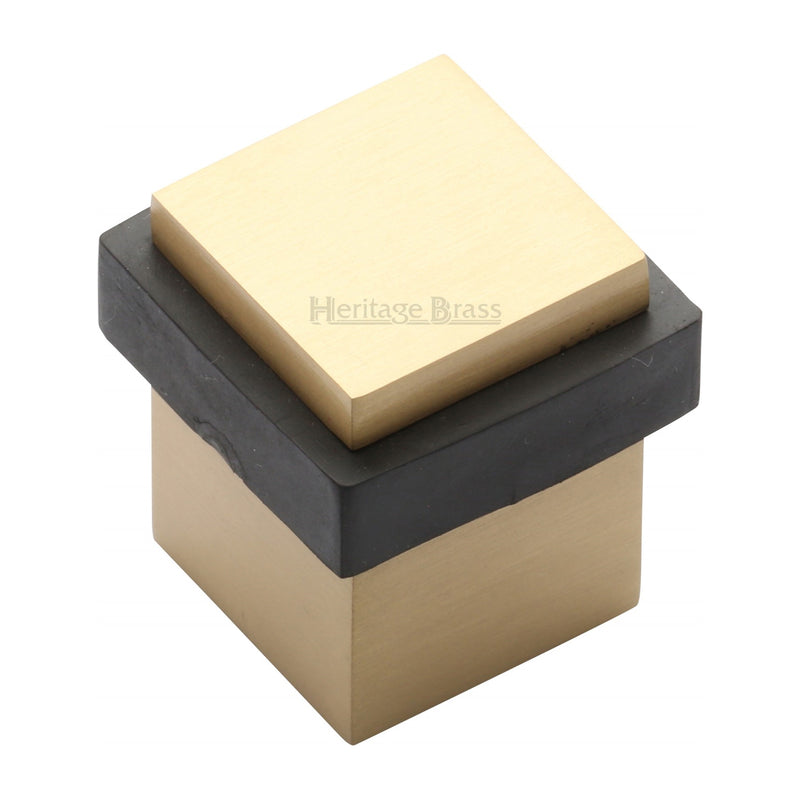 Heritage Brass Square Floor Mounted Door Stop - V1089