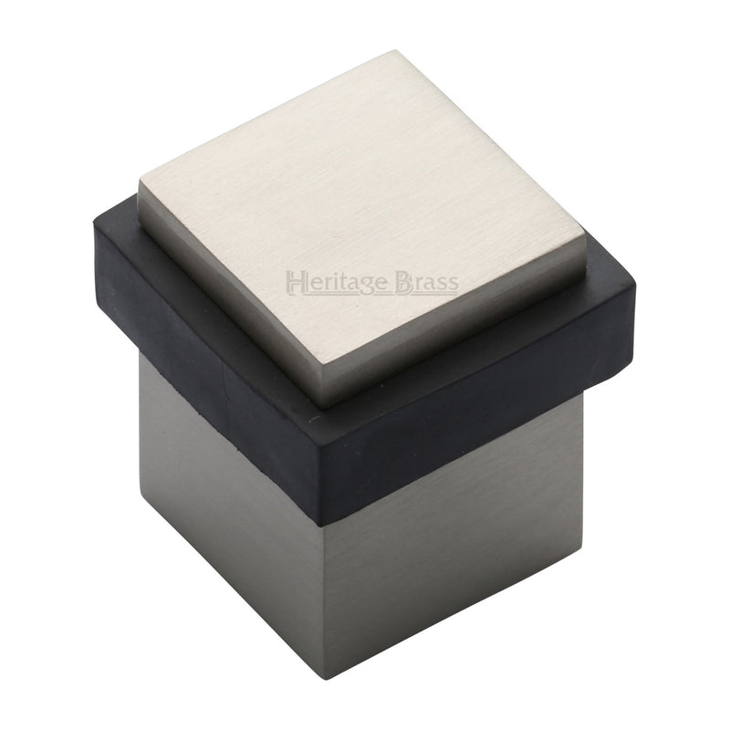 Heritage Brass Square Floor Mounted Door Stop - V1089