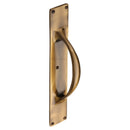 Heritage Brass Door Pull Handle on Plate
