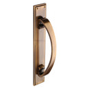 Heritage Brass Door Pull Handle on Back Plate