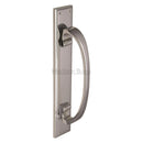 Heritage Brass Door Pull Handle on Back Plate